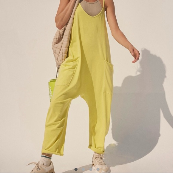 FP Movement by Free People Pants - FP Movement by Free People Yellow Jumpsuit